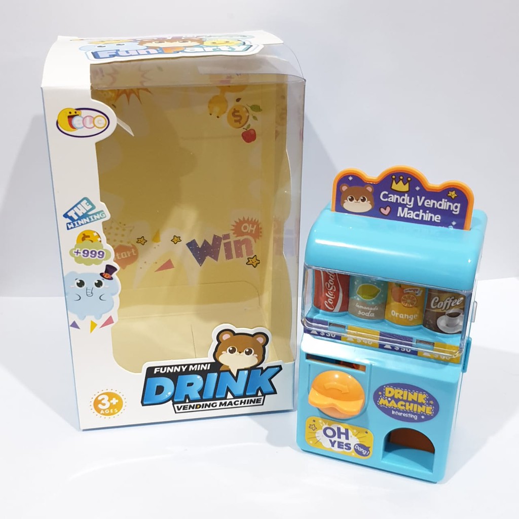CR MB209 Mainan Anak Murah Mini Jackpot Swing / Candy Vending Machine Drink / Surprise Mini Roll-MINI DRINK