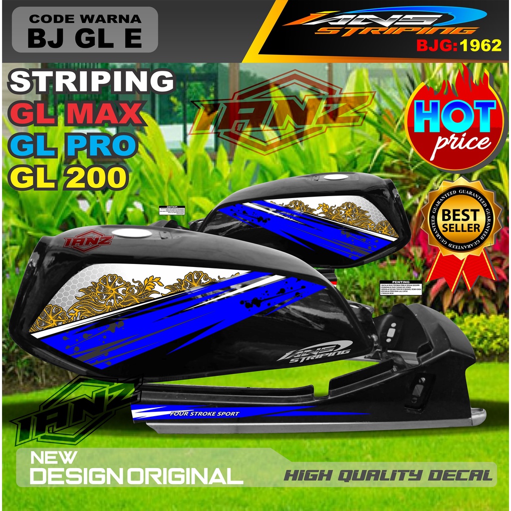 STIKER STRIPING MOTOR GL MAX GL PRO GL 100 / STRIPING MOTOR GL TERBARU / STIKER MOTOR TERMURAH / STRIPING GL MAX / STIKER GL PRO / STIKER MOTOR