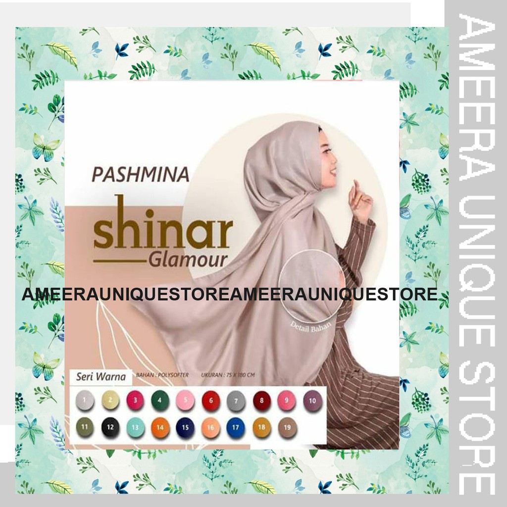 PASHMINA SHINAR Glamour Satin Ansania