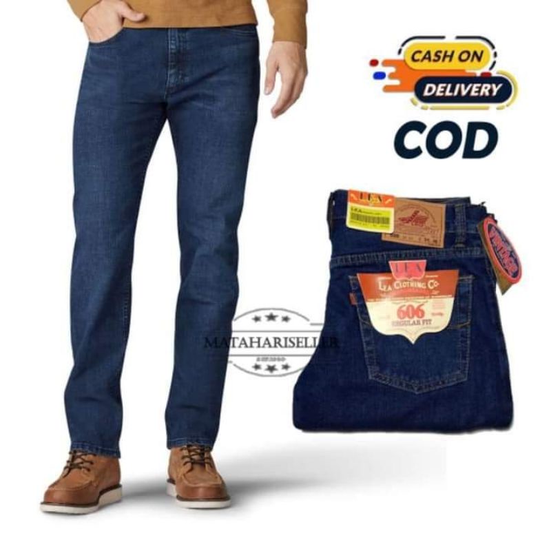 celana jeans standar pria Lea 606