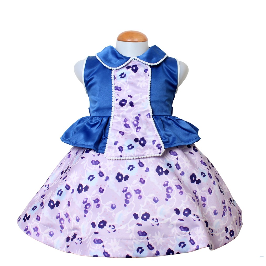 Dress Kids saten bunga /terusan dress anak perempuan/casual dress anak/gaun anak murah