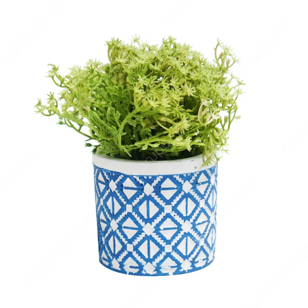 Informa Tanaman Artifisial 15 Cm Grass Dengan Pot - Biru