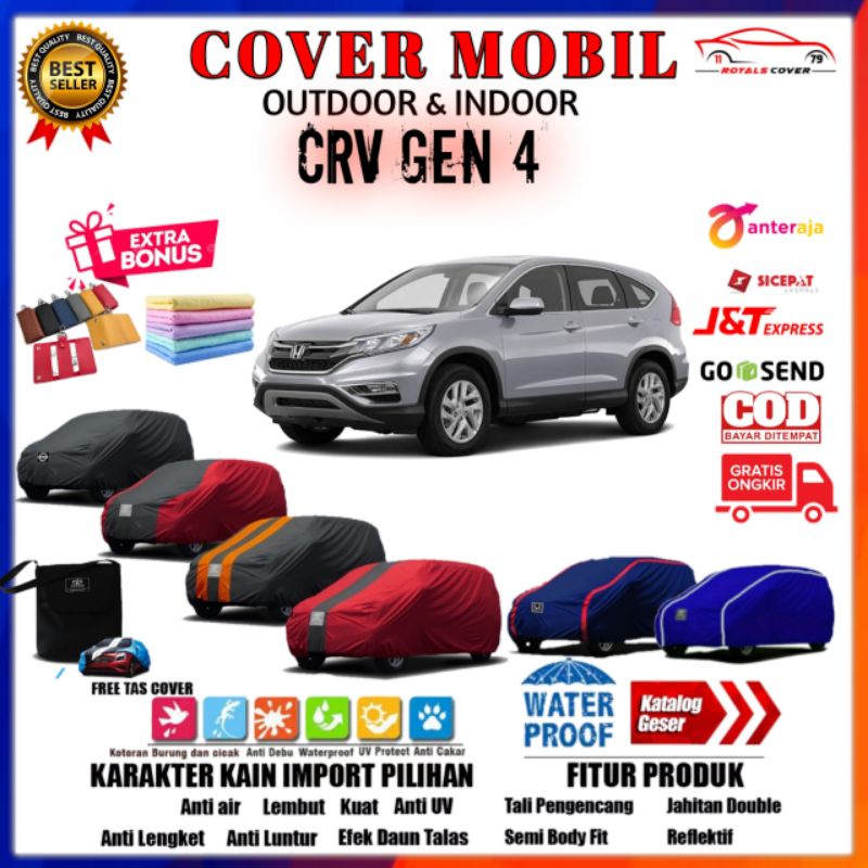 Cover Mobil Honda CRV Gen 4 / Sarung Mobil CRV 2012,2013,2014,2015,2016,2017 / Tutup Pelindung