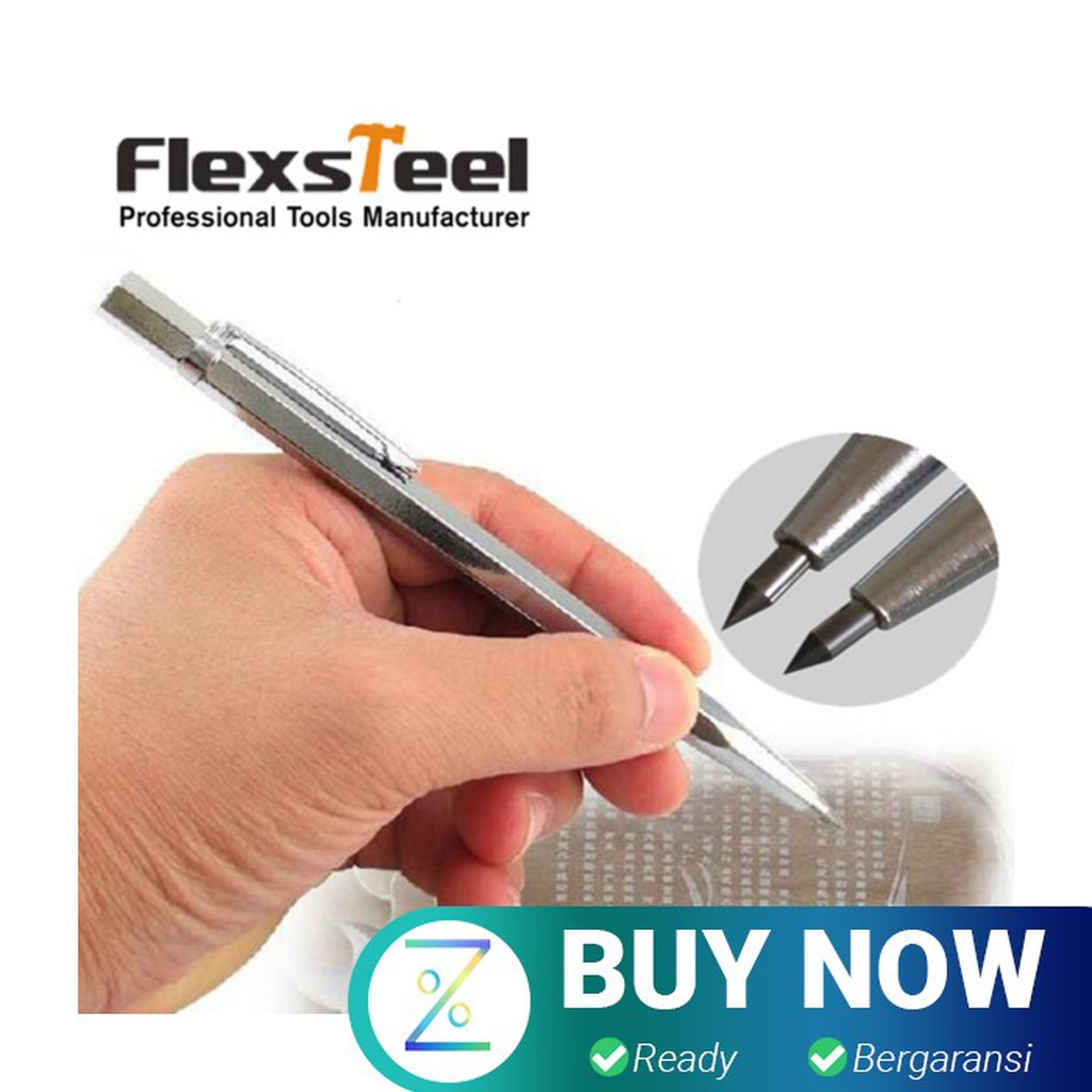 

Flexsteel Pena Ukir Metal Scriber Tungsten Carbide Tip - Silver