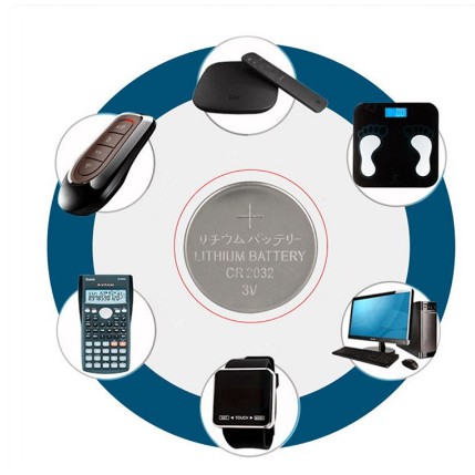 Baterai Lithium kancing Cmos CR 2032 CR2032 Batere batrei jam tangan
