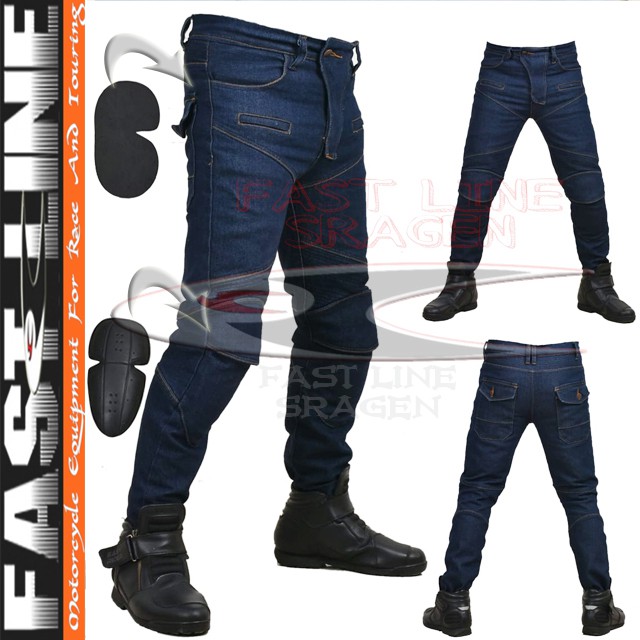 CELANA JEANS BIKER PROTECTOR RIDERS MOTOR TOURING CELANA BONUS PROTECTOR LUTUT DAN PINGGANG