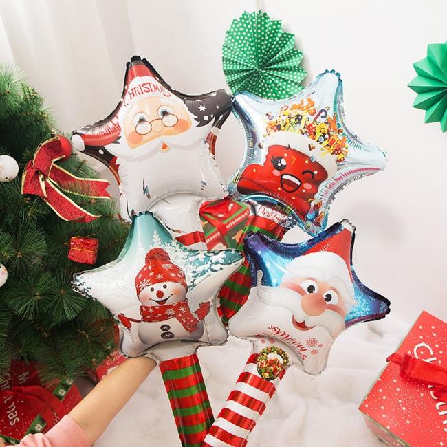 [Harga Grosir]Balon Foil Tiup Bentuk Snowman Ukuran 24 Inch Untuk Dekorasi Natal/Hot Sale