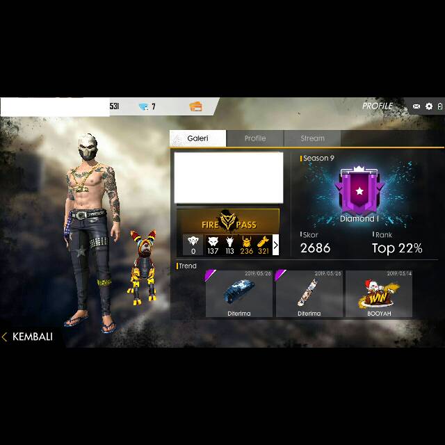 Unduh 6400 Gambar Ff Pangkat Diamond  HD