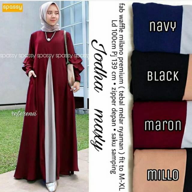 JODHA MAXY DRESS / GAMIS MUSLIM JODHA / DRESS MUSLIM JODHA