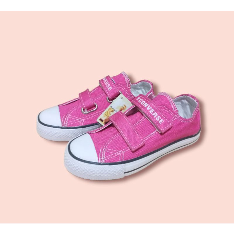 SEPATU SNEAKERS ANAK PEREMPUAN CONVERSE ALLSTAR VELCRO DAN TALI COD (Bayar di Tempat)