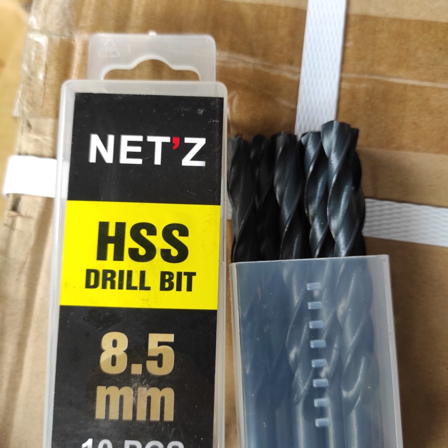 Mata Bor Besi Hitam 8,5 mm Netz HSS