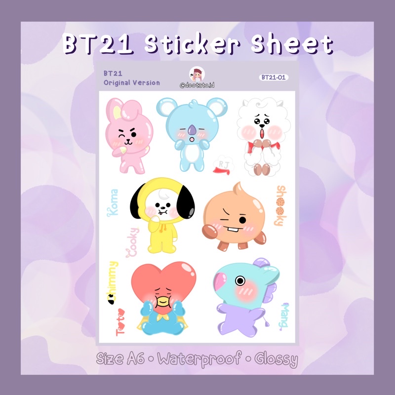 

BT21 Sticker Sheet by Dootato