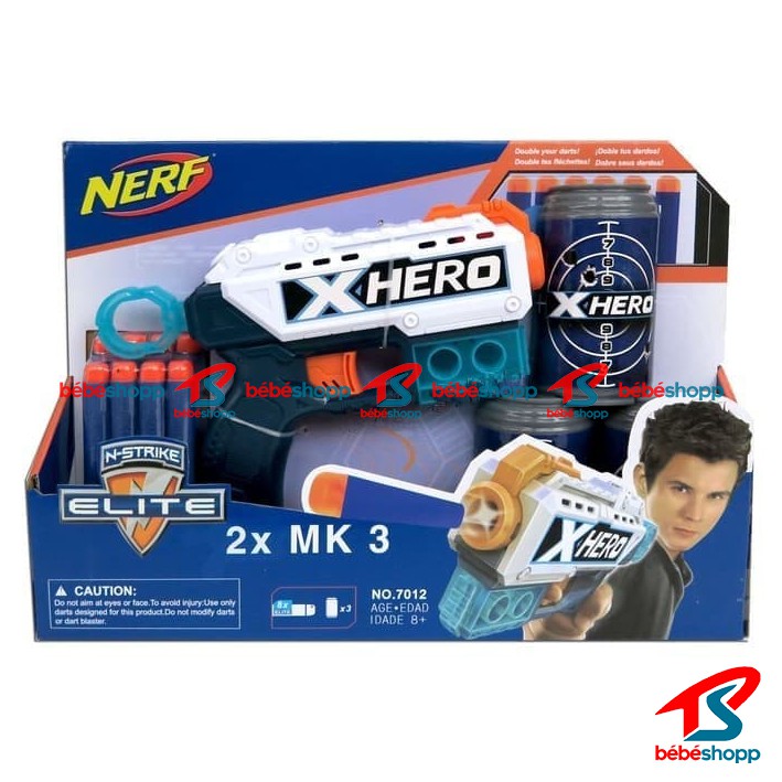 Pistol Nerf N-Strike Elite X Hero + Target