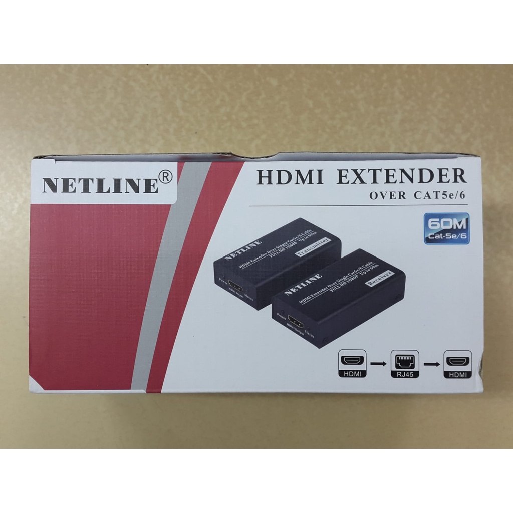HDMI EXTENDER (UTP CABLE) 60 M NET LINE