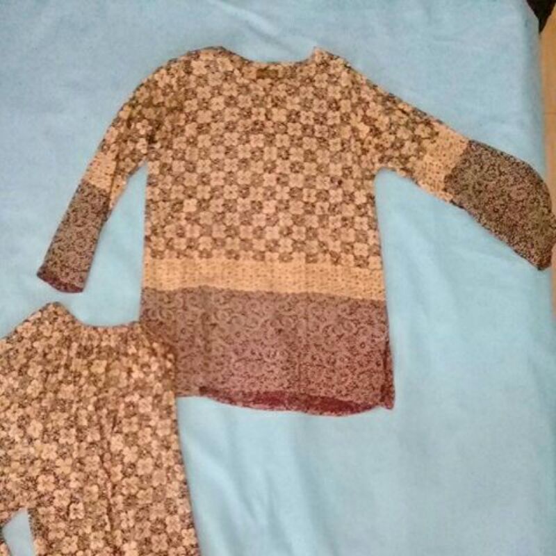 Daster batik atasan plus celana panjang