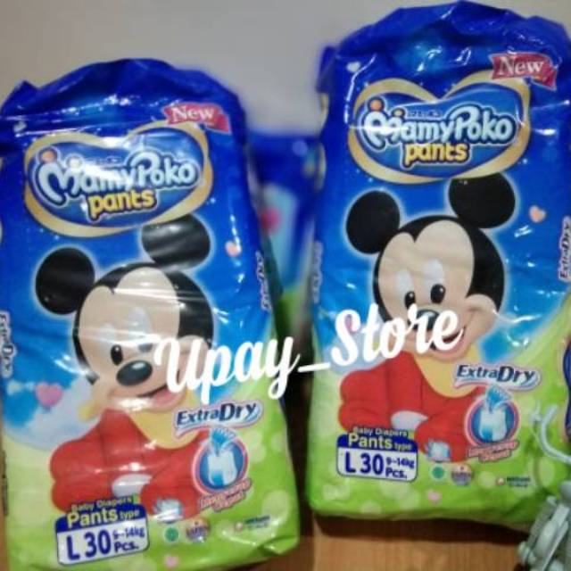 Diapers Popok Bayi Mamypoko Mamy Poko Pants Extra Dry Size Ukuran L30 L Isi 30 Murah