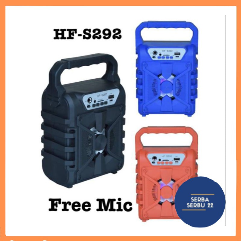 Speaker Bluetooth Model Tenteng HF-S292 include Mic audio [SS]
