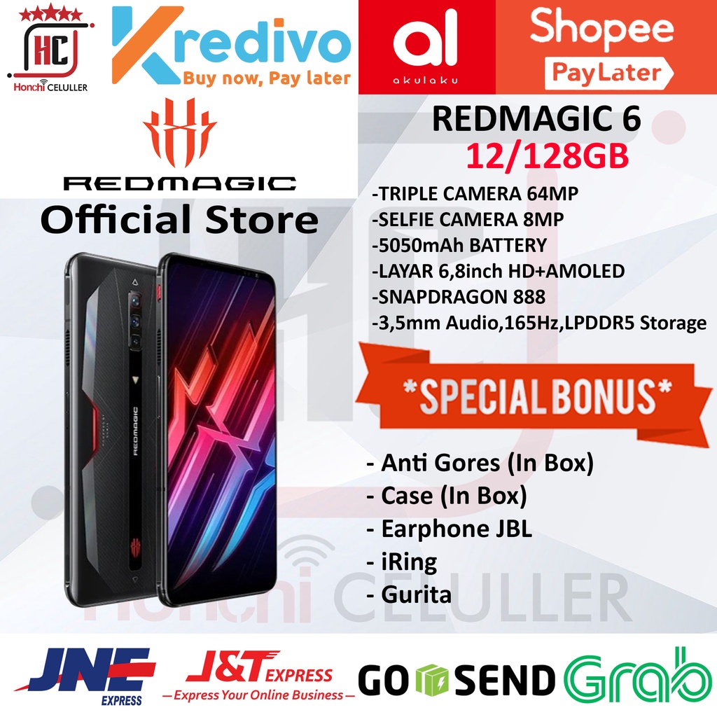 ZTE NUBIA REDMAGIC 6 12/128GB RAM 12GB ROM 128GB GARANSI RESMI INDONESIA