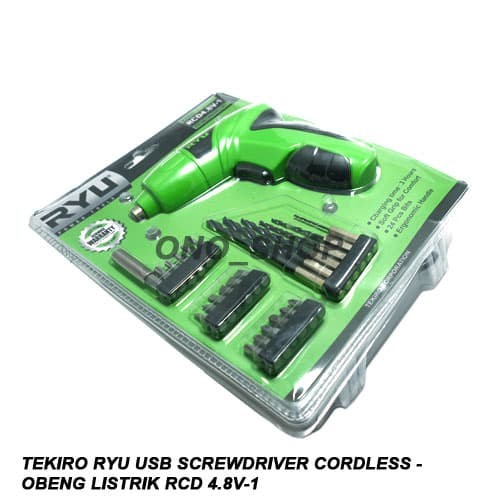 Obeng Listrik RCD 4.8V-1 - Tekiro Ryu USB Screwdriver Cordless