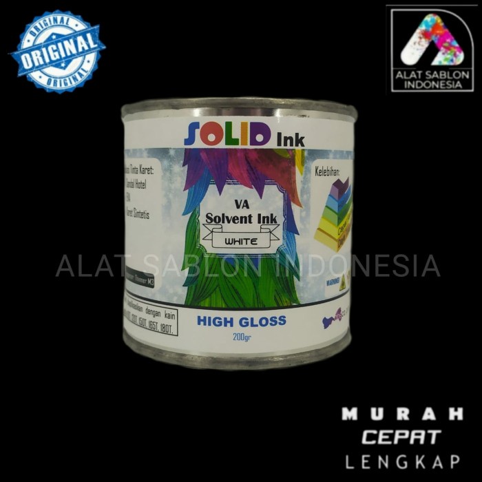 

Buruan Tinta Sablon Eva White Putih Bahan Spon Sandal 200Gr Limited