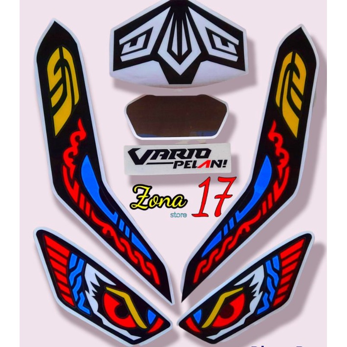 sticker lampu alis vario new 125 2021