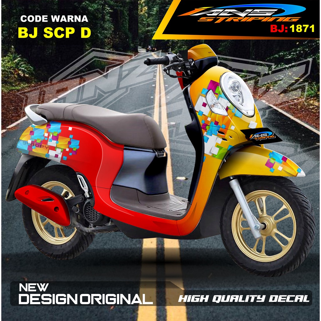 STICKER FULL BODY SCOOPY / STICKER ALL NEW SCOOPY / STIKER FULL BODY SCOOPY TERMURAH / STIKER MOTOR SCOOPY / STIKER MOTOR