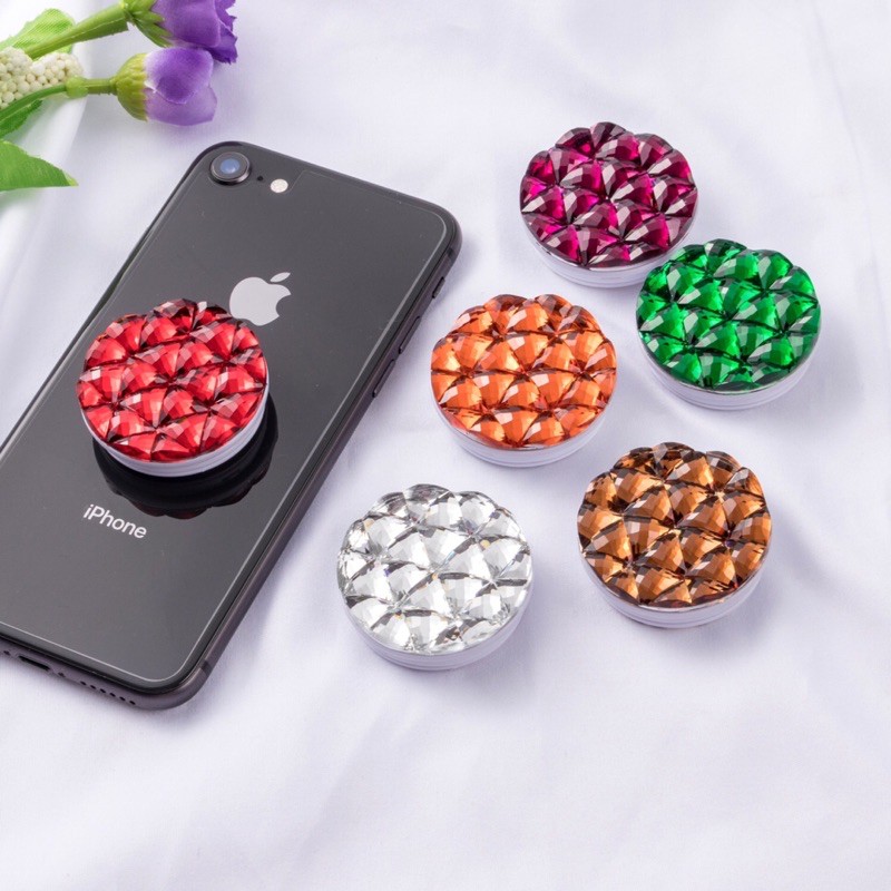 3D Popsocket Diamond Pop Socket / holder hp / pegangan belakang hp