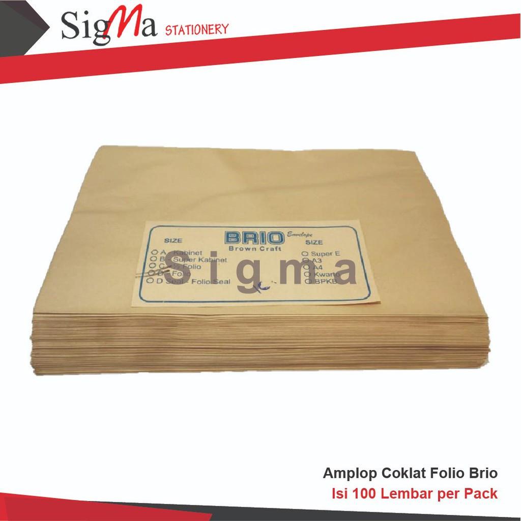 

Amplop Coklat Folio BRIO TRICOM NAMAS MDM GARDA (Pack)