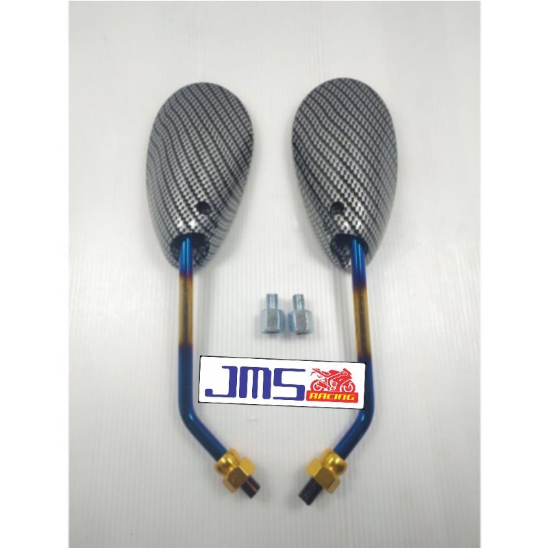 Spion tuton carbon model fu 150 beat scoopy jupiter dan mio plus baut bisa ke drat honda dan yamaha