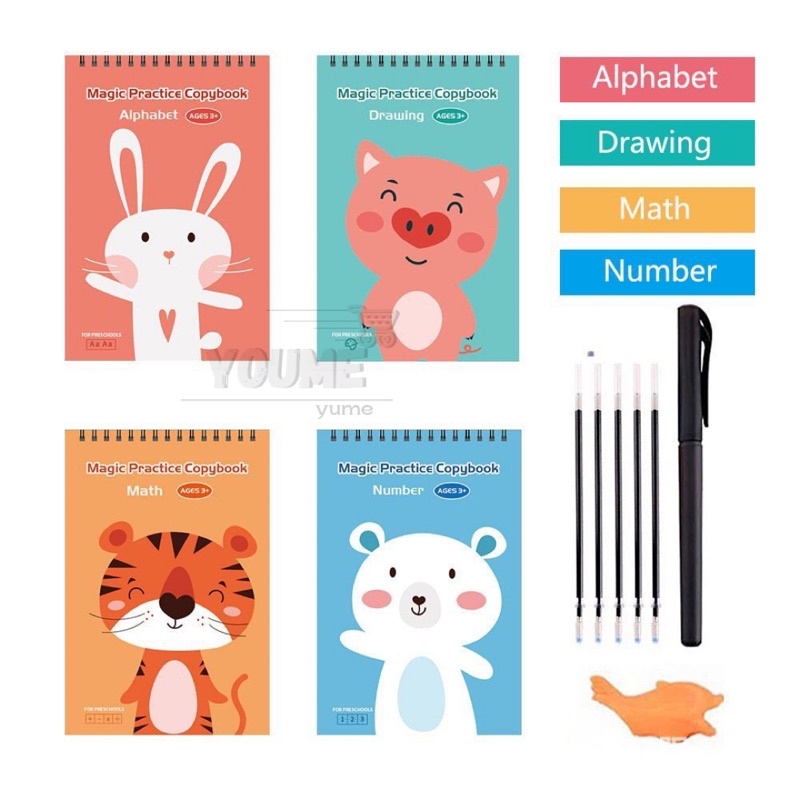 

Sank Magic Book Education For Kids- Mix 4pcs in 1set
