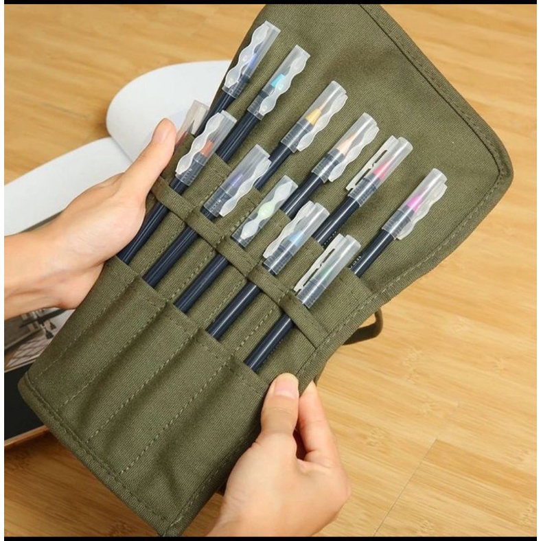 

Tas Penyimpanan Kuas Lukis Profesional