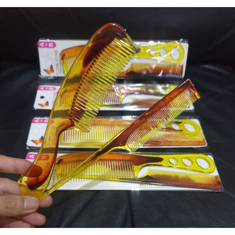 TAKASHI SEPASANG SISIR SALON PREMIUM IMPORT WARNA ELEGAN