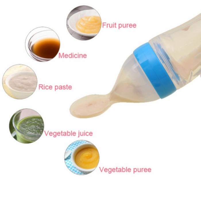 FMFIT Soft Bottle Baby Squeeze Feeder | Botol Sendok Makan MPASI bayi