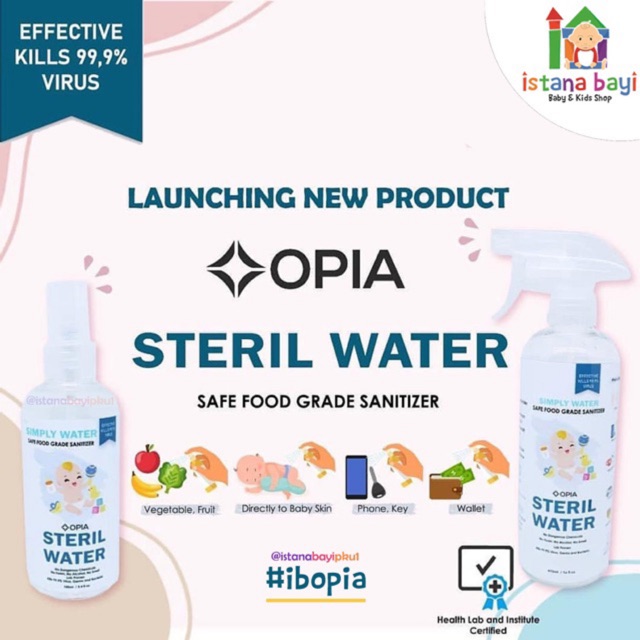 Opia Steril Water &amp; Sanitizer