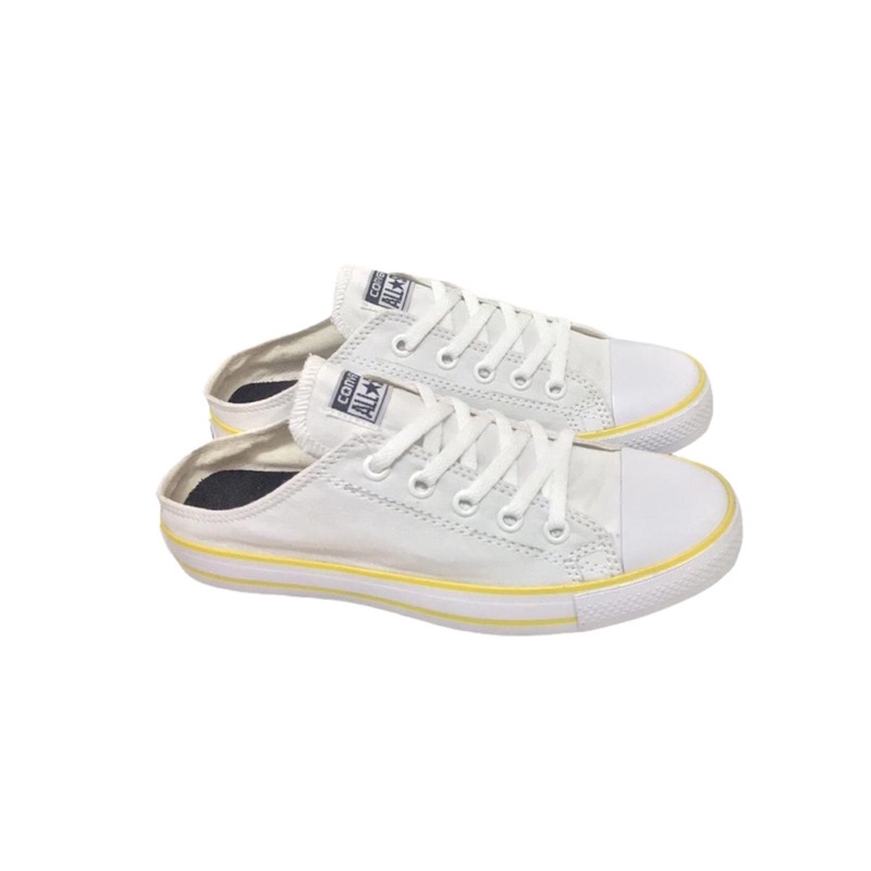 BISA COD SEPATU SNEAKERS CONVERSE ALLSTAR BUSTONG  FULL WHITE PRIA /WANITA FRE BOX