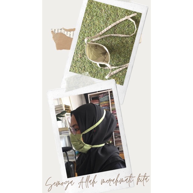 Masker kain 2 lapis
