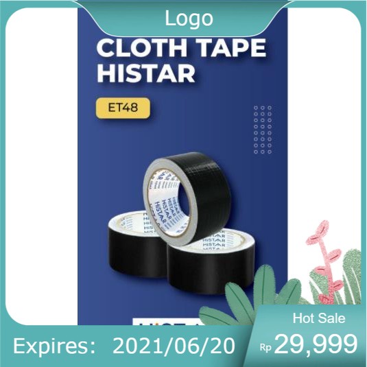 

ISOLASI KABEL LISTRIK HISTAR Cloth Tape ET48 MURAH BERKUALITAS BAIK