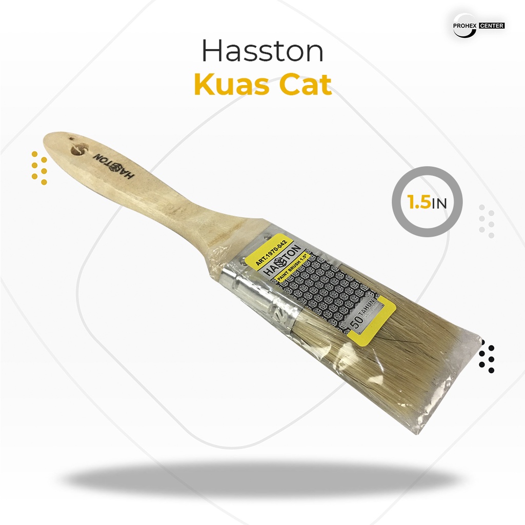 Kuas Cat 1.5&quot; Kuas Tembok Gagang Kayu Kuas Murah Ecer Kuas Cat Tembok