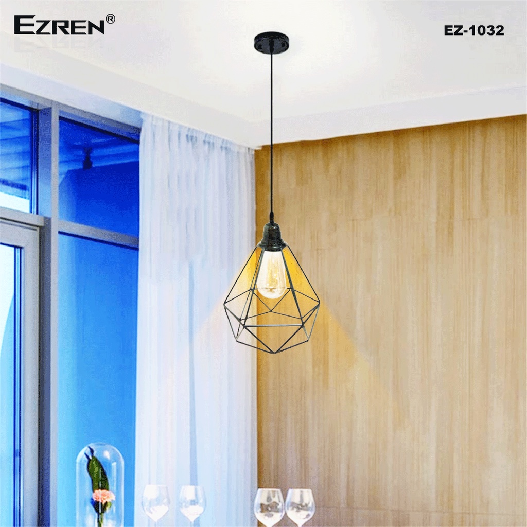 Ezren EZ-1032 Lampu Gantung Minimalis Modern Diamond Dekorasi Cafe