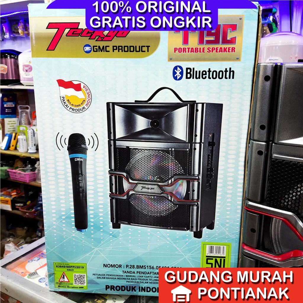 Speaker Bluethoot Teckyo 779C 10inch 10&quot; Produk by GMC ampli meeting pengeras suara karaoke nyanyi