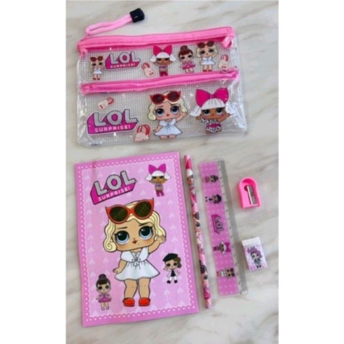 

Eklusif Paket Alat Tulis Set 6In1 Pouch Motif Karakter Lucu - 808 Promo