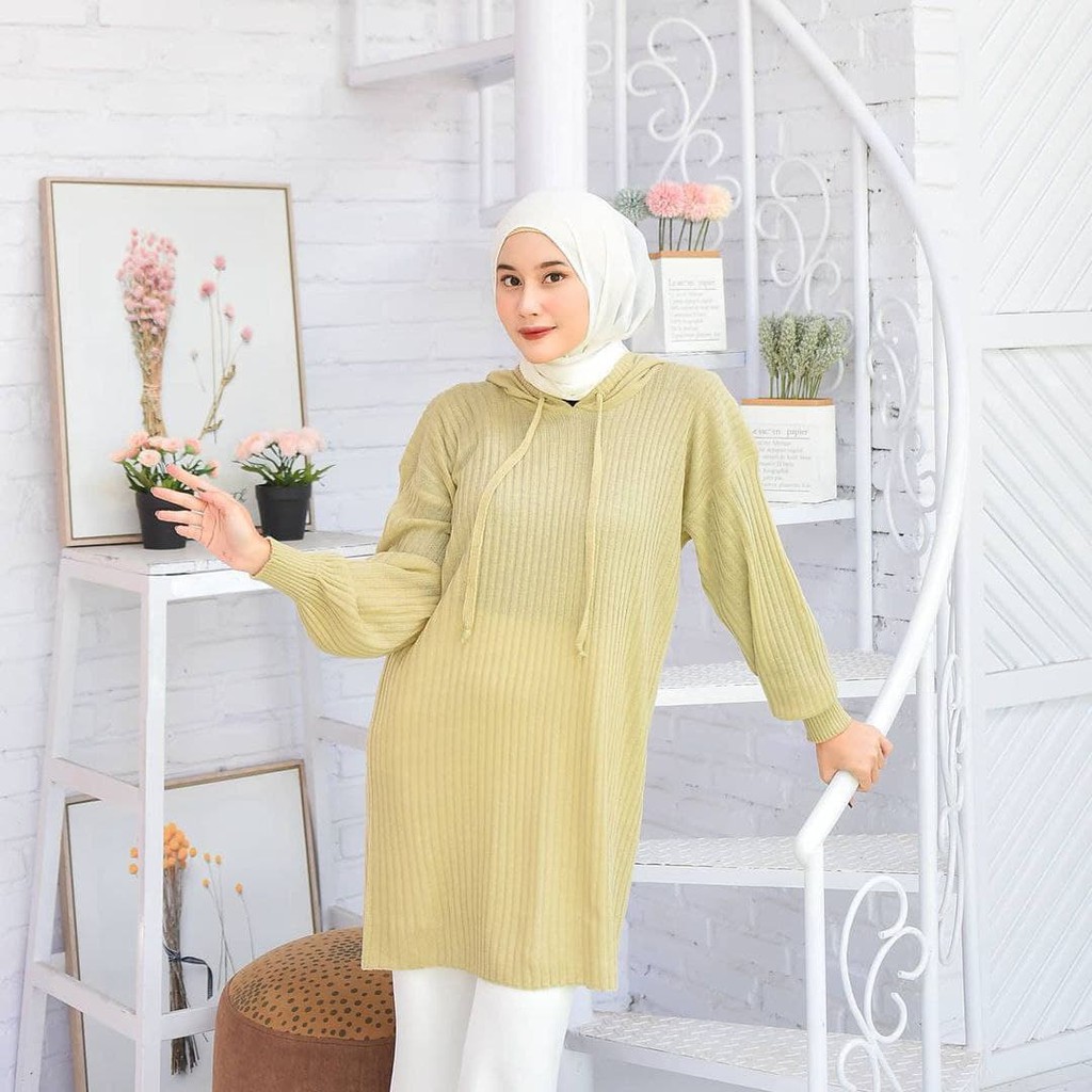 Nara Grosir - Zarra Long Hodie | Fashion Terkini | Sweater Termurah