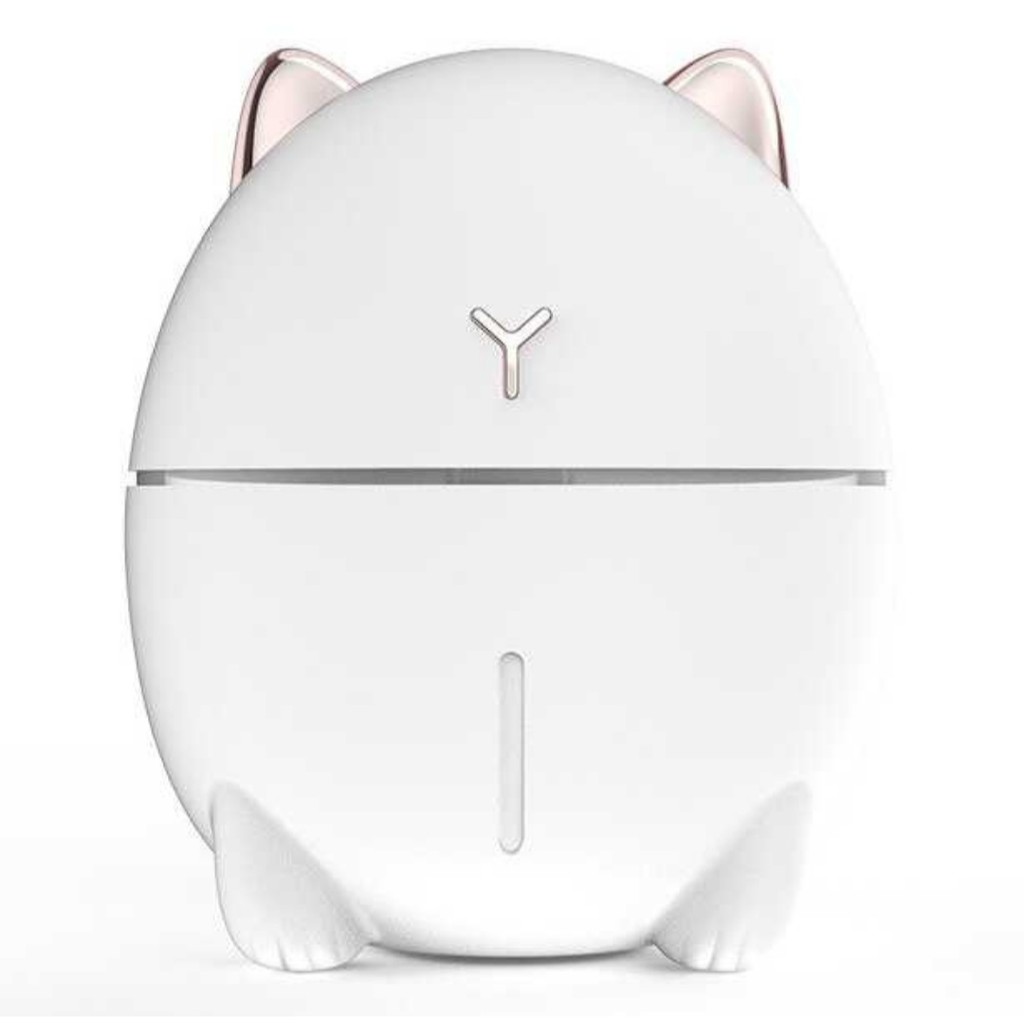 Diffuser Aromatherapy Essential Oil / Air Humidifier / Pelembab Ruangan-PUTIH-KUCING DUDU