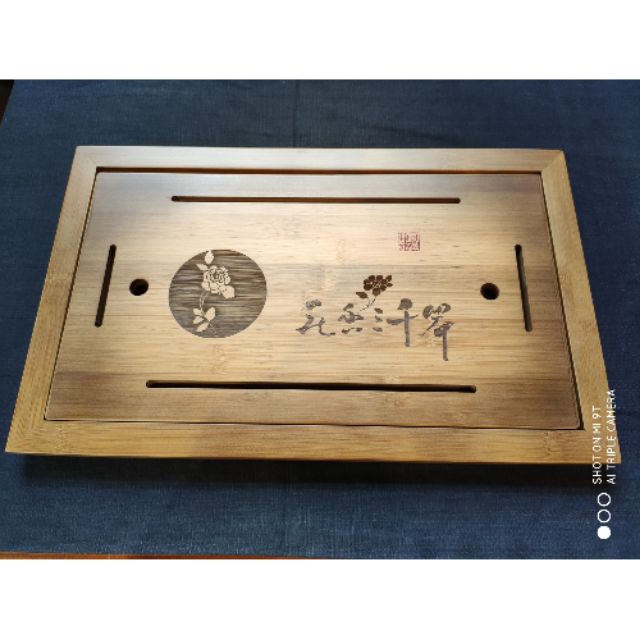 Baki Tempat Menyimpan Teh Model Dua Fungsi Bahan Bamboo Baki Tempat Menyimpan Teh Model Dua Fungsi Bahan Bamboo