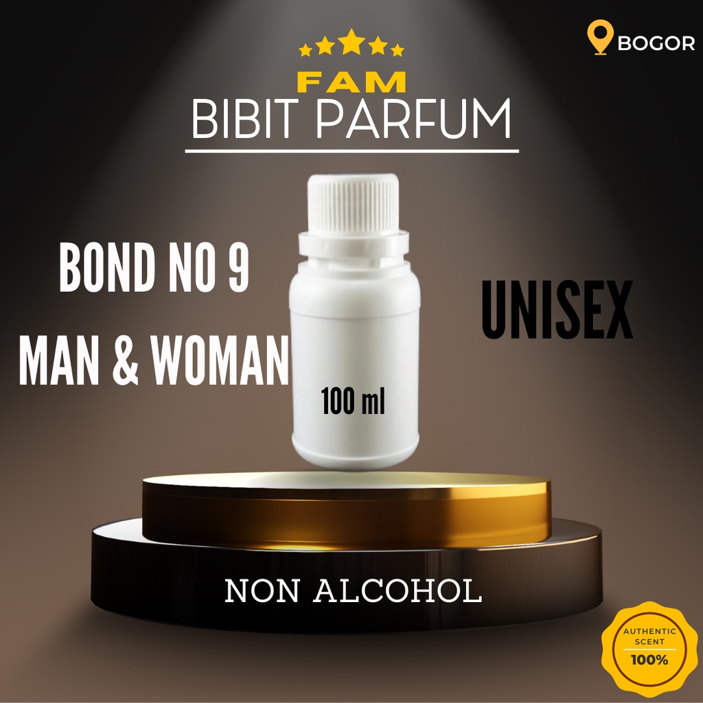 BIBIT PARFUM UNISEX MURAH BOND NO 9 MINYAK WANGI / TAHAN LAMA / ELEGAN / MEWAH / NON ALKOHOL 100ML