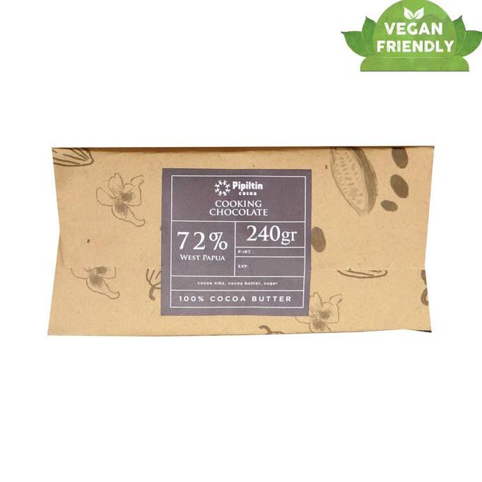 

TERPERCAYA COOKING CHOCOLATE COUVERTURE 240GR - BALI 60, 240GR TERLARIS