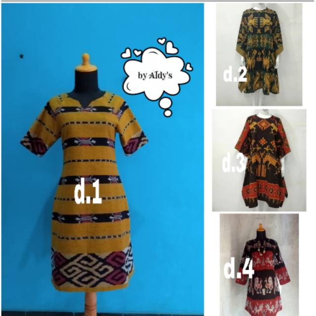 Dress tenun nusantara