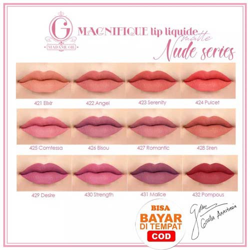 Madame Gie Madam Lip Liquide Matte Nude Series - MakeUp Lip Cream Lipstik