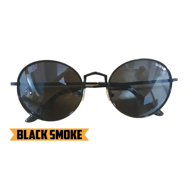 Kacamata Hitam Pria Wanita Kacamata Fashion  Kaca mata Round Sunglasses Unisex Kacmata Anti Silau