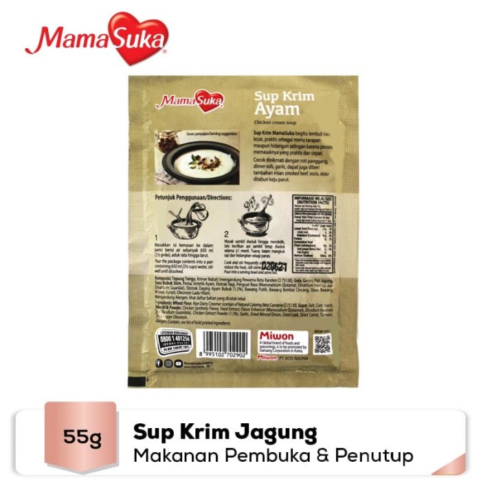 

Instan-Masak-Bumbu- Mamasuka - Sup Krim Ayam 55 Gr -Bumbu-Masak-Instan.